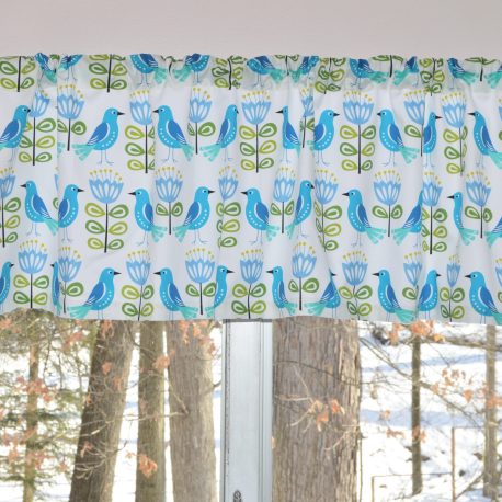 Mid Century Scandinavian Bird Valance