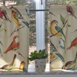 Custom Curtains . Richloom Birdwatcher . Fully Lined
