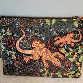Lizard zipper pouch