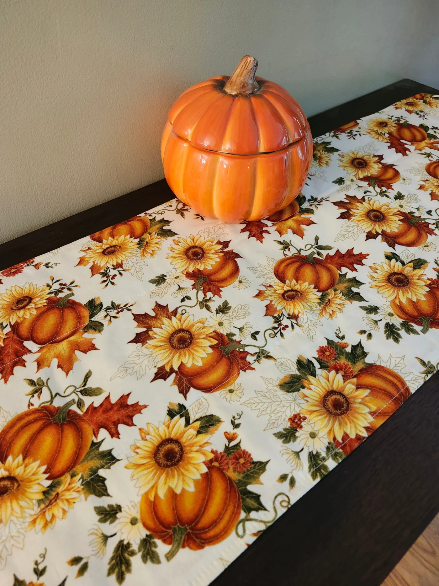 autumn - christmas reversible table runner