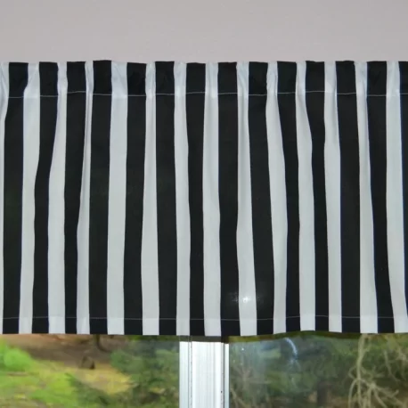 Black and White Valance