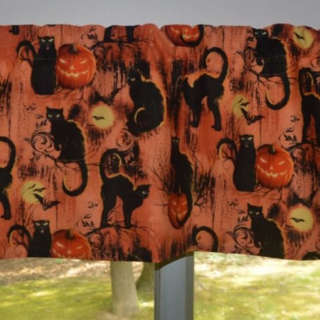 Black Cat Kitchen Valance