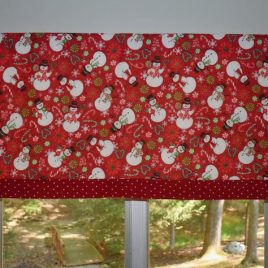 Christmas Snowman Valance